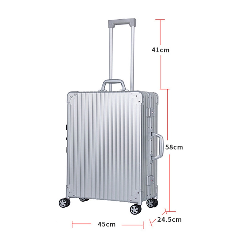 Rolling Makeup Case Portable Aluminum Train Table Case Makeup Trolley Station Vanity Mirror Cosmetic Box Salon