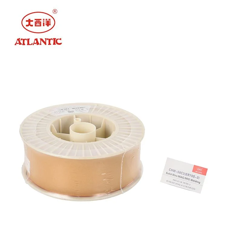 Atlantic Solid MIG Wire Er70s-3 Schweißdraht-Trommeln Verpackung SG1 Schweißdraht Aus Kohlenstoffstahl, Verzinkt, Materialschweißen