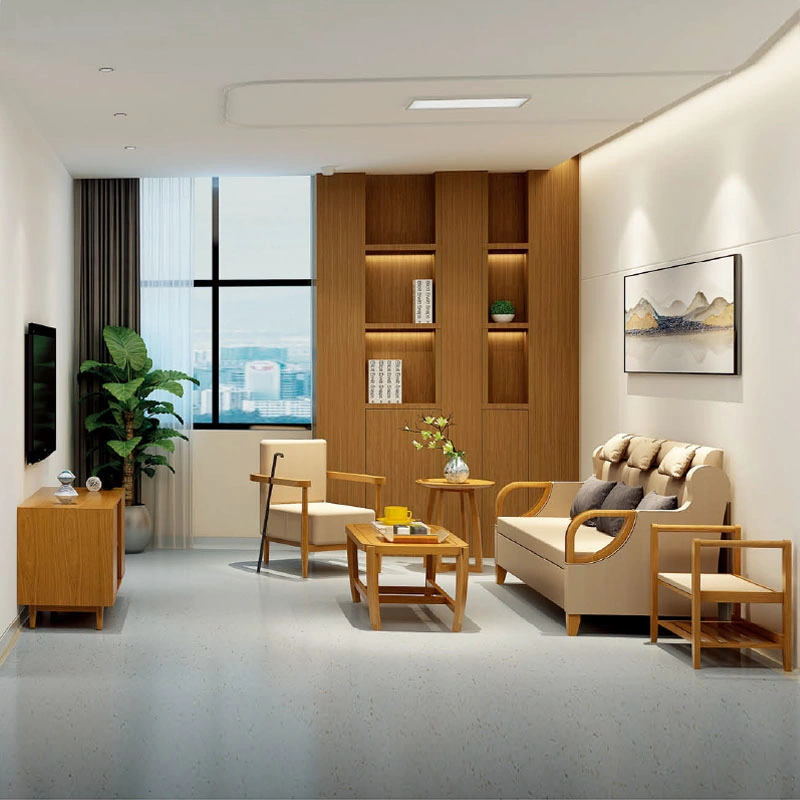 Производители Полный простой Nordic Design Медицинская Здравоохранение Домашняя гостиная Диван набор Антибиозный Деревянная мебель для ухода за домом