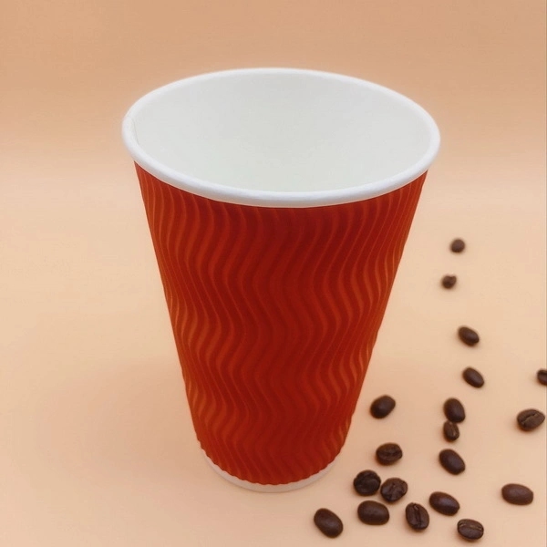 Disposable 8/12/16 Oz Beverage Coffee Cups Single Wall Paper Cups with Lid