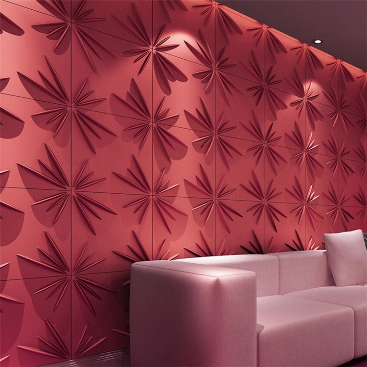 Textured and Economic Plastic 3D Wall Panel/3D Wall Paper