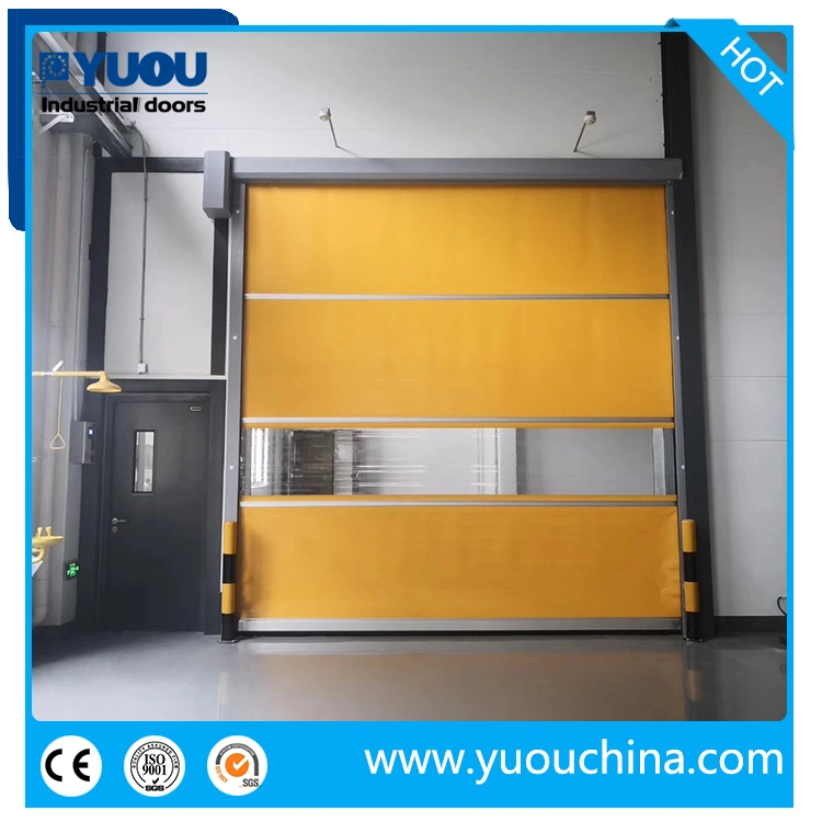 Industrial Automatic High Speed PVC Fabric Roll up Canvas Garage Doors