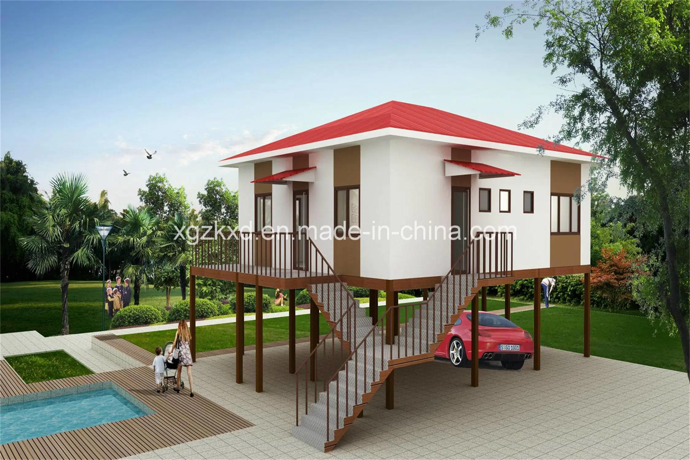 Fast Installation Steel Structure Factory Prefabricated Living Family Integrated Modular Homes House