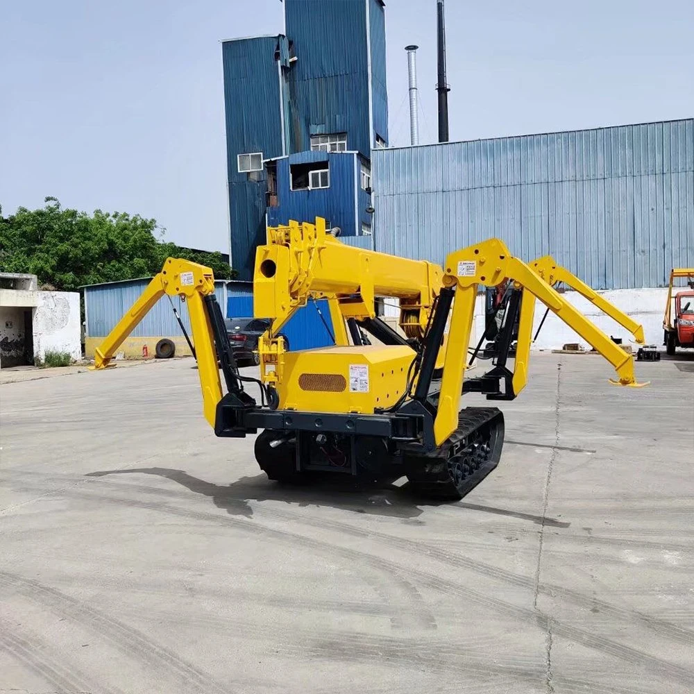 Prix de 3 tonnes de grue à chenille avec de petits pieds de support télescopique en rotation et de grue à chenille