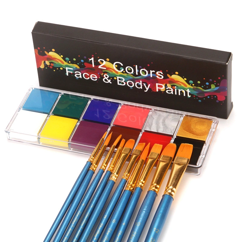 Amazon Venta caliente cuerpo de color maquillaje de fiesta de Halloween Navidad pintura