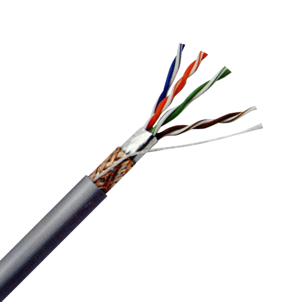 Высокое качество и заводская цена Cat5E 4 пары SFTP 24AWG кабель локальной сети