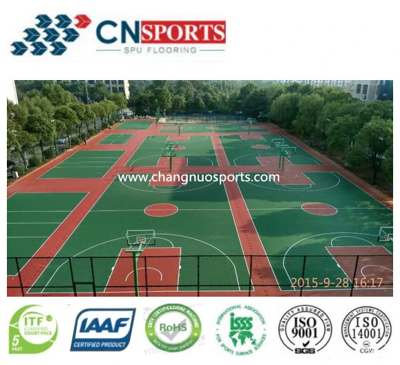 Indoor/Outdoor Sports Court Flooring Polyurethane Coating Self Leveling Paint Flooring