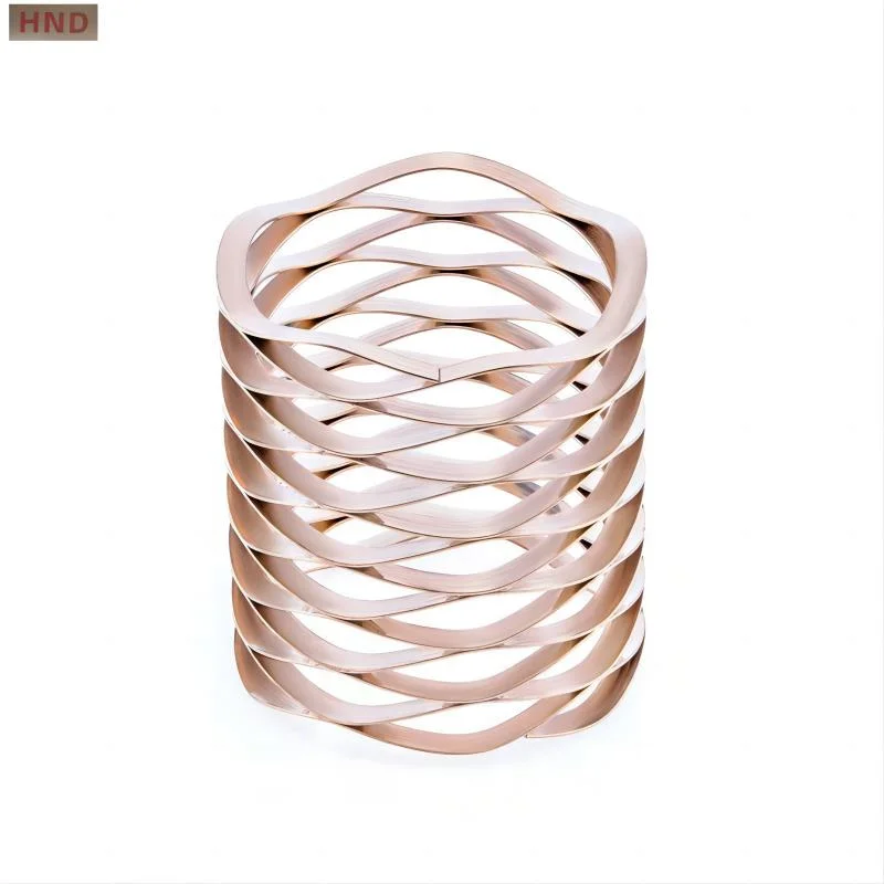 Multilayered Wave Spring UK Flat Wire Compression Spring Processing Stainless Steel