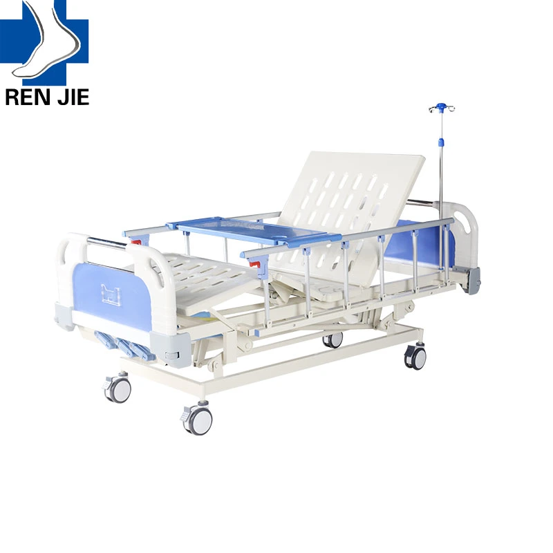 3 Función Cama de Paciente Ajustable de Acero 3 Manivelas Usada Camas Médicas Manuales de Hospital