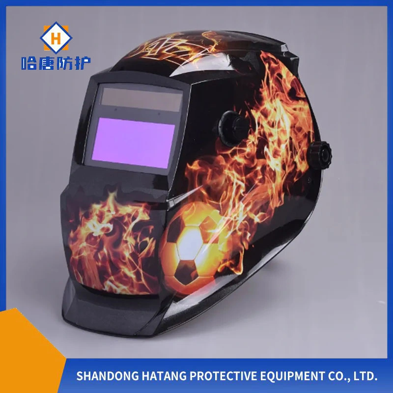 Solar Powered Auto Darkening Professional Wide Lens Adjustable Shade Range Full Face Welding Helmet Made in China