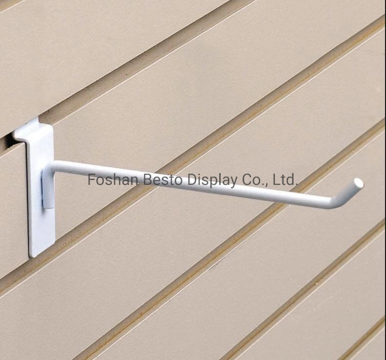 8&prime; &prime; Long Metal Hardware Display Slatwall Hooks for Clothes Hang, Tools Display, Gift Show in Retail Shops, Warehouse, Storage