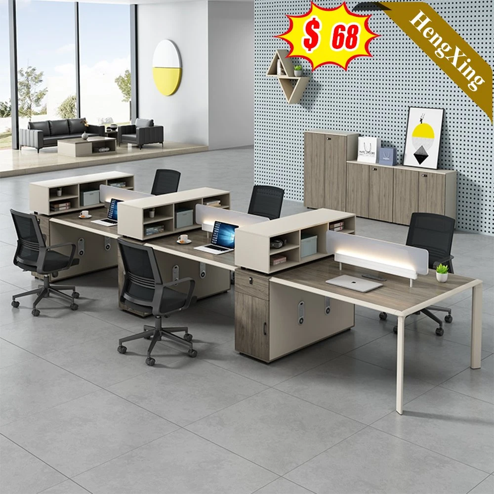 Meubles de bureau en bois sur mesure combinaison libre de postes de travail en aluminium partition de bureau