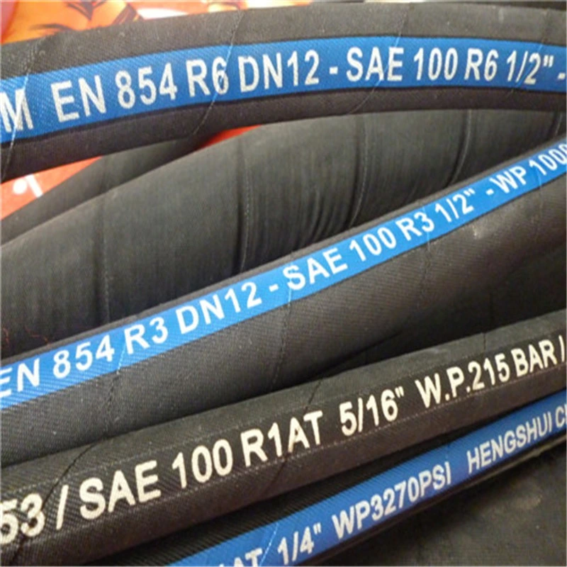 Fibre Oil Hose Rubber Hydraulic Oil Hose Industrial Hose R6