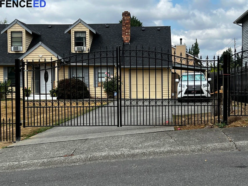 Custom and Automatic Wrought Iron Driveway Gates for Sale