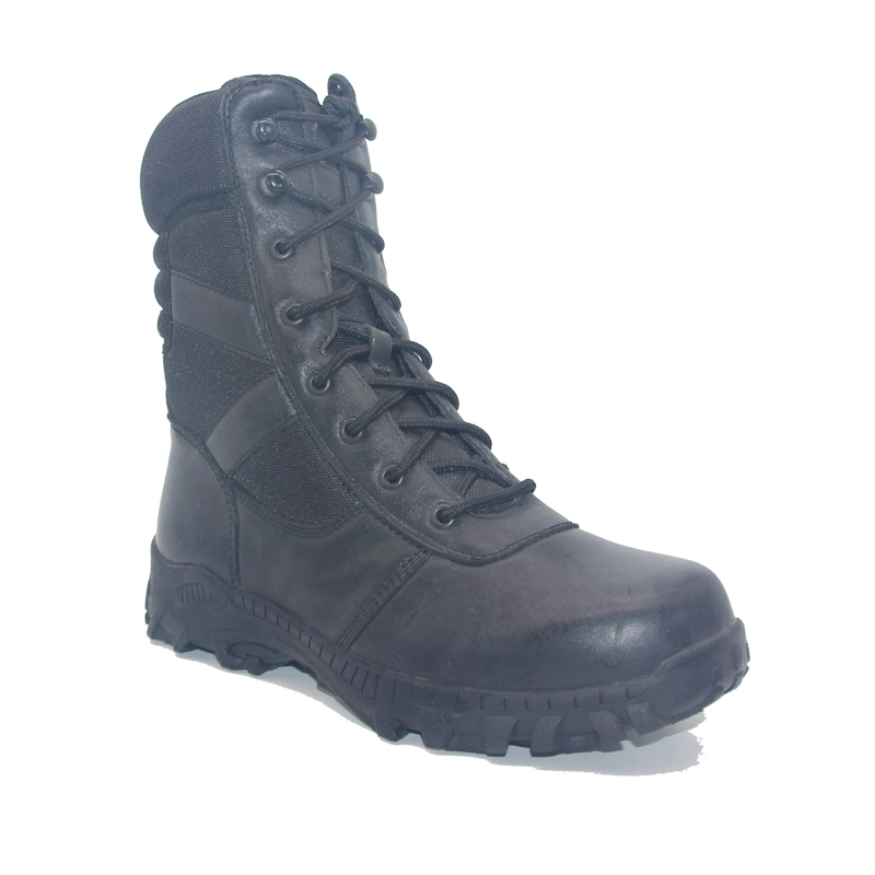 Steel Toe Combat Boots Tactical Boots with Zipper Safety Footwear Work Shoes with CE Certification