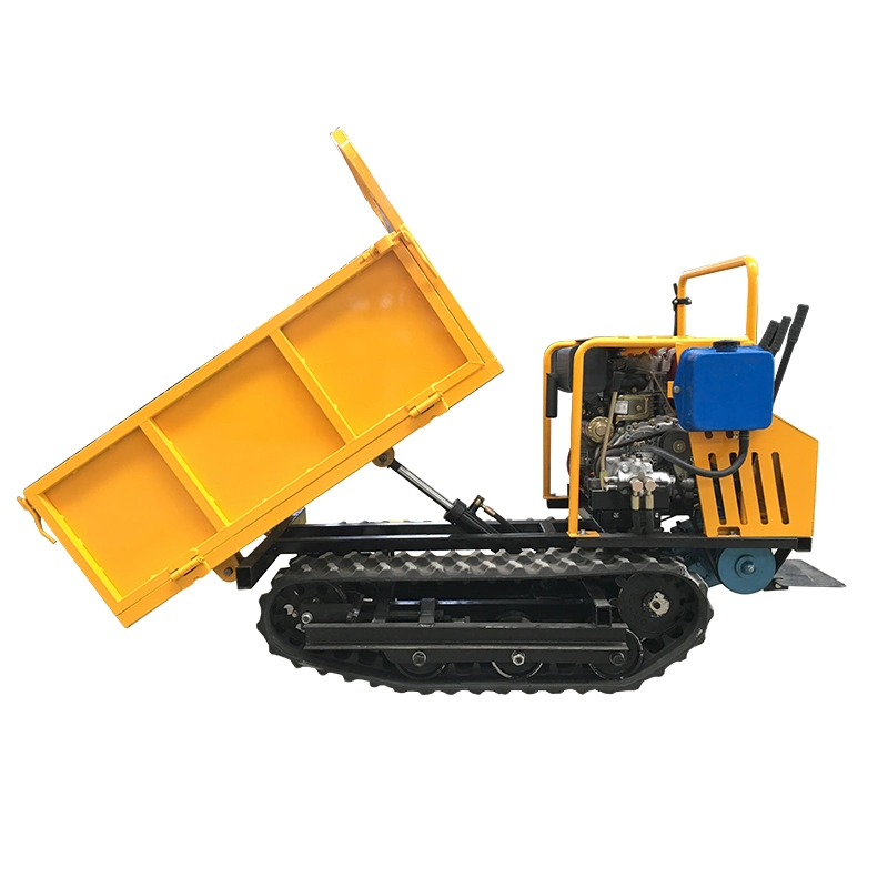 Mine Mini Dumper Einfache Bedienung Elektrische Vier Räder Hydraulische Mini Kipper Trucks 1 Ton zum Verkauf