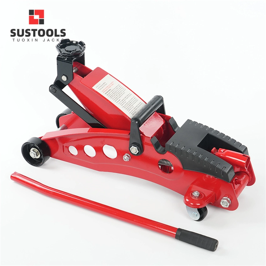 Fast Rise 2ton Double Pump Hydraulic Cylinder Long Floor Jack Lift