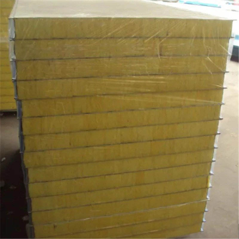 Mineral Wool/Rock Wool/Glass Wool Sandwich Panel for Prefab House Wall/Ceiling/Partition