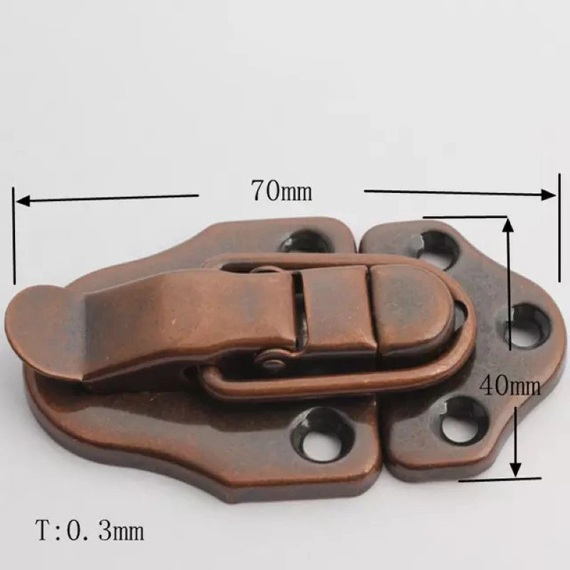 Antique Bronze Box Buckle Camphor Wooden Box Buckle Sauna Panels Buckle Wooden Box Lock Catch Manufacturer Direct Sale