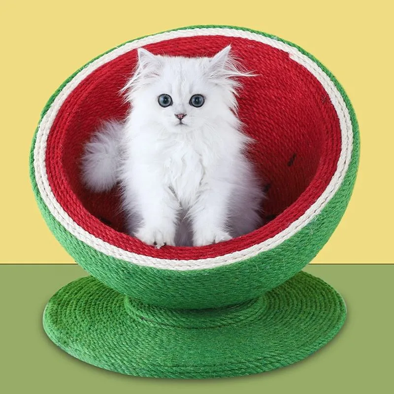 Raspador Designer moderno Moda bonito DIY Watermelon escalada Cat Tree Torre da Casa