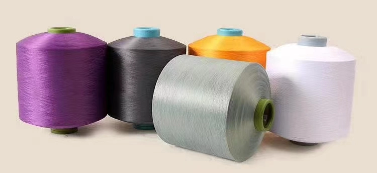 Recycle Polyester Yarn DTY Cotton-Like, 40s, Melange 2#Grey, Imitation Cotton Wholesale/Supplier High quality/High cost performance  Grs Certificate Tc for Weaving Knitting Warp