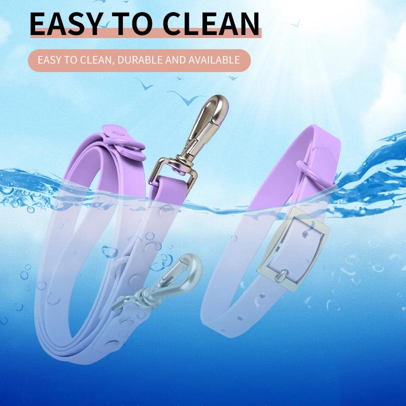 Wasserdichtes PVC-Pet Collar Multi-Color-Set mit Pet-Kabel