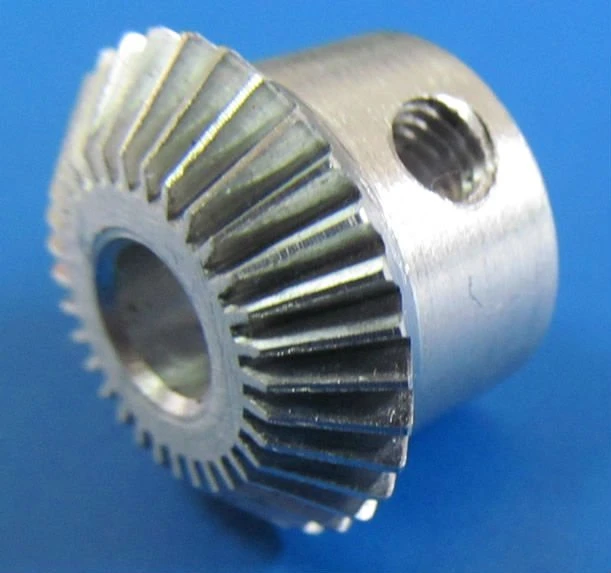 Bevel Gear Plastic Stainless Steel Aluminum Zinc Motor Wheel Diameter DC Shafts Pin Nylon Bore Tooth Brass Steels Shaft Miniature Straight or Spiral Teeth Gear