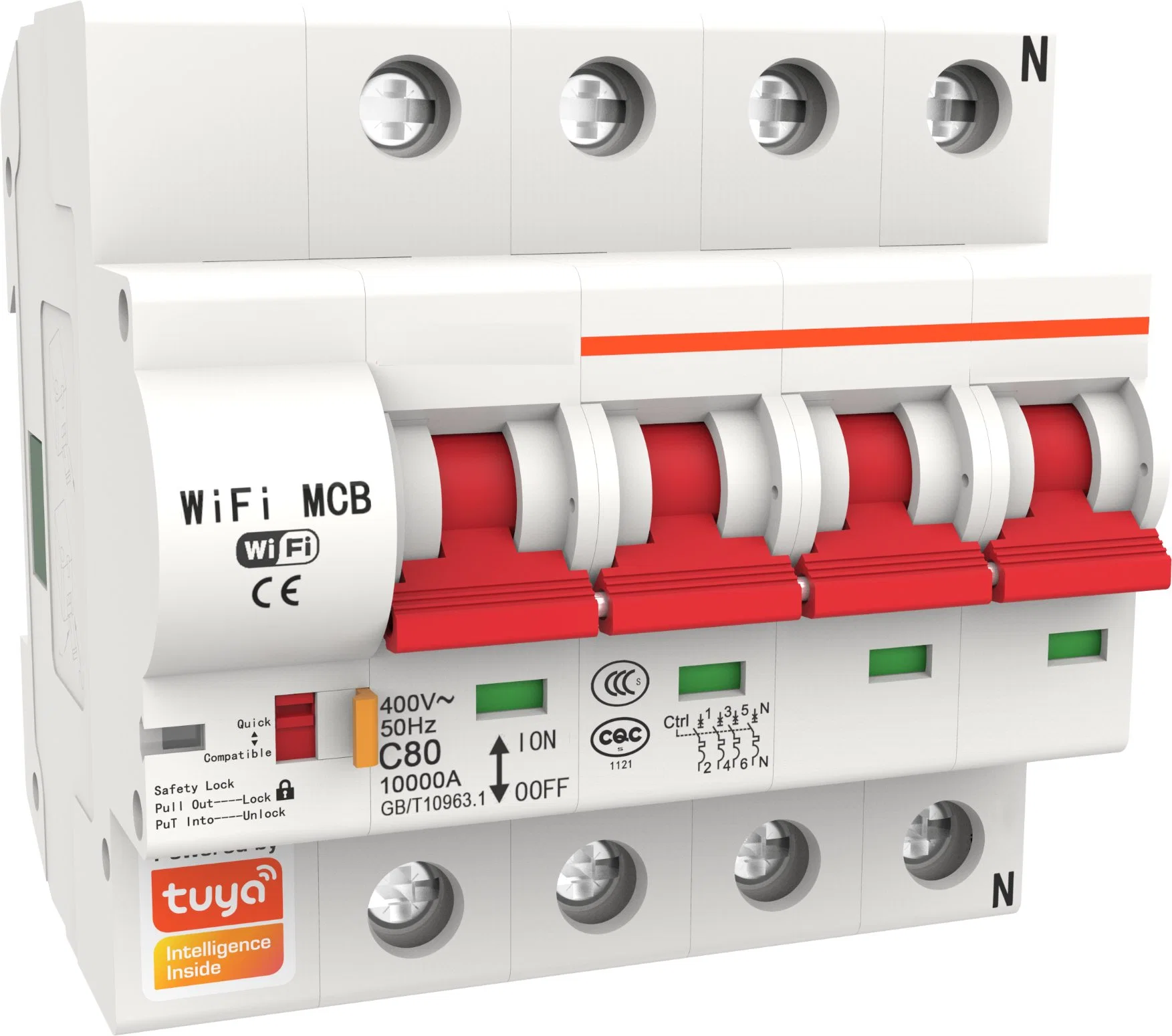 Suntec Electric Energy Smart MCB Internet of Things Short Circuit Breaker Tuya WiFi MCB