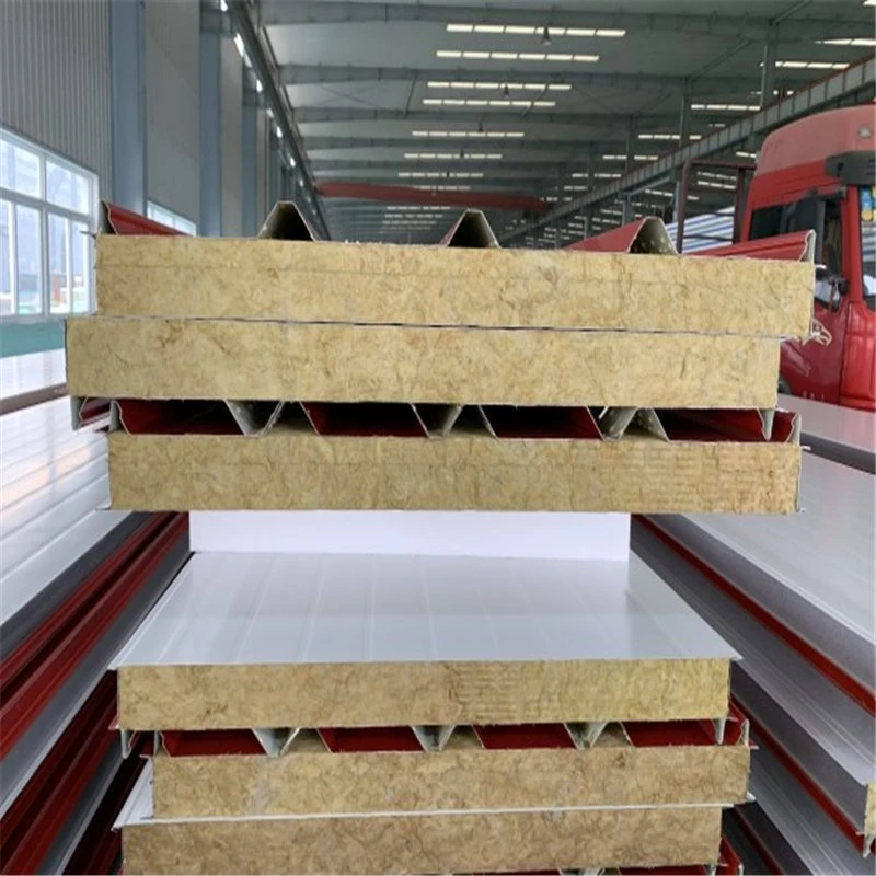 High Bearing Capacity Mineral Sandwich Rockwool Board Panels for Wall/Ceiling