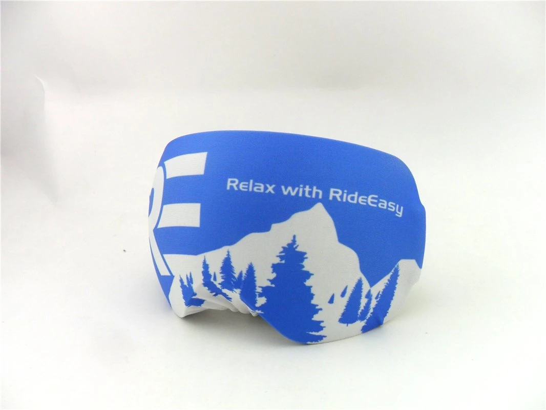 High Quality Custom Design Ski Protect Stretch in 4 Ways Digital Print Goggle Cover Custom Snow Goggle Cover