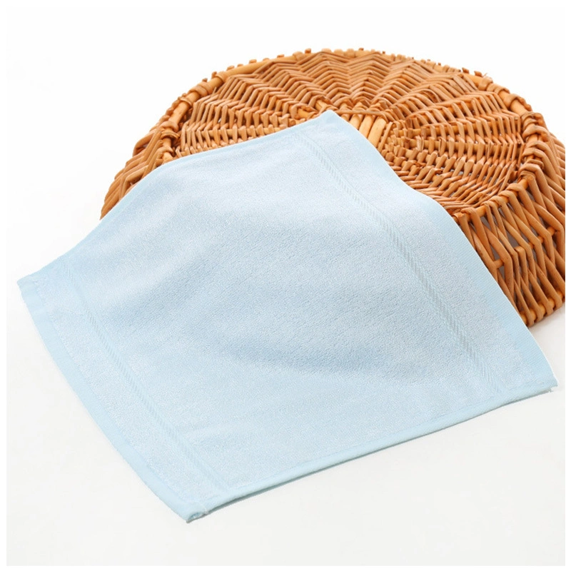 Factory Wholesale/Supplier Bamboo Fiber Twill Square Towel Washcloths Face Towel for Infants