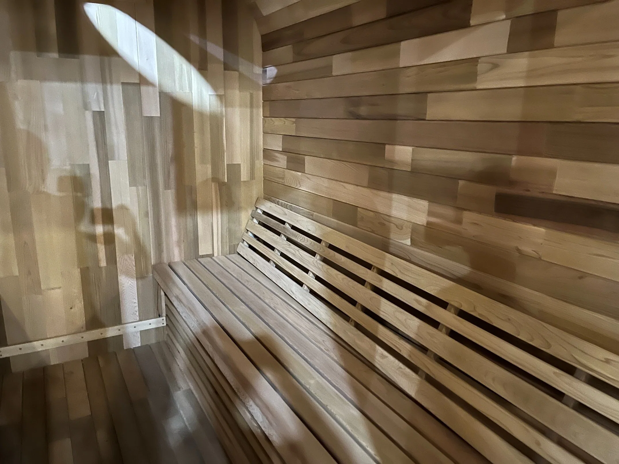 Custom-Made Cedar Square Sauna Room