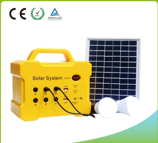 12V 9ah Lead Acid Battery Solar Panel Kits System with Radio/FM Function