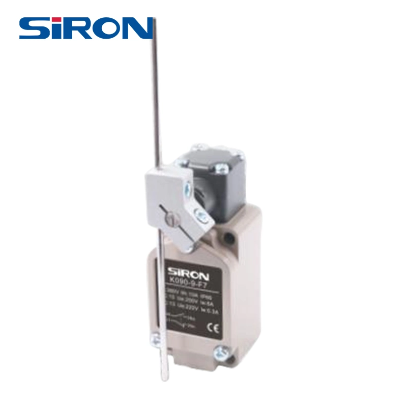 Palanca de rodillo de doble circuito de palanca giratoria del elevador de giro de la palanca SIRON IP66 Sensor de interruptor de límite de desplazamiento de aluminio tubular 1nc1no