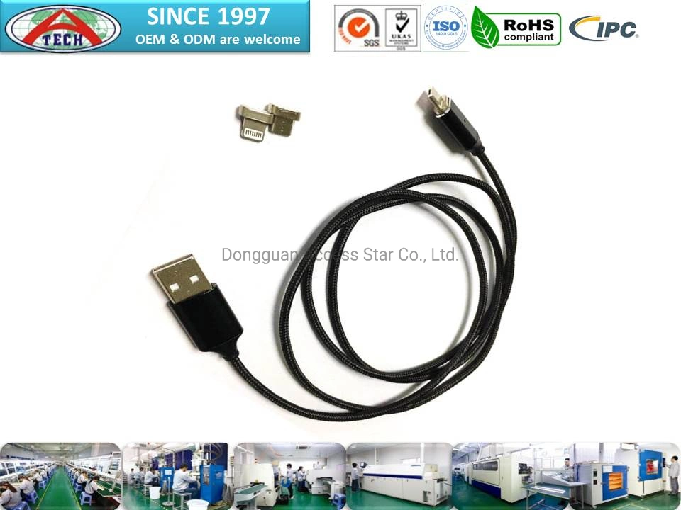 Custom 20AWG Pogo Pin USB Cable