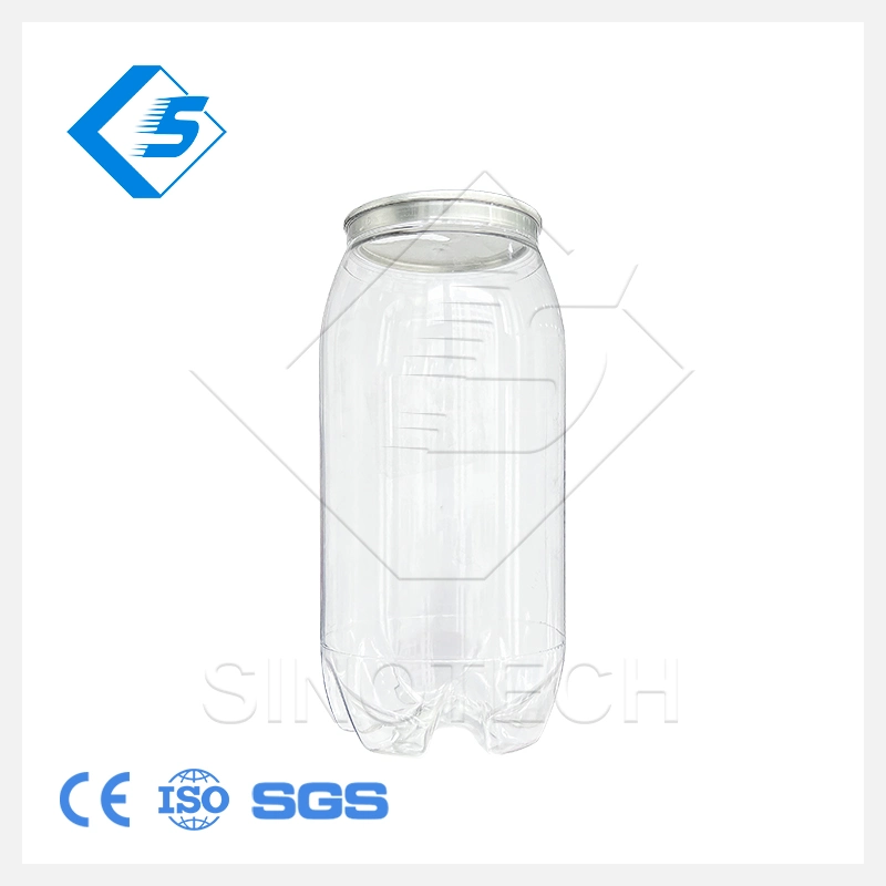 Creative U Shape 350ml 500ml Pet Plastic Bottle Jar with Wide Opening Pet Stretch Blow Molding Machine for Beverage Fresh Juicen