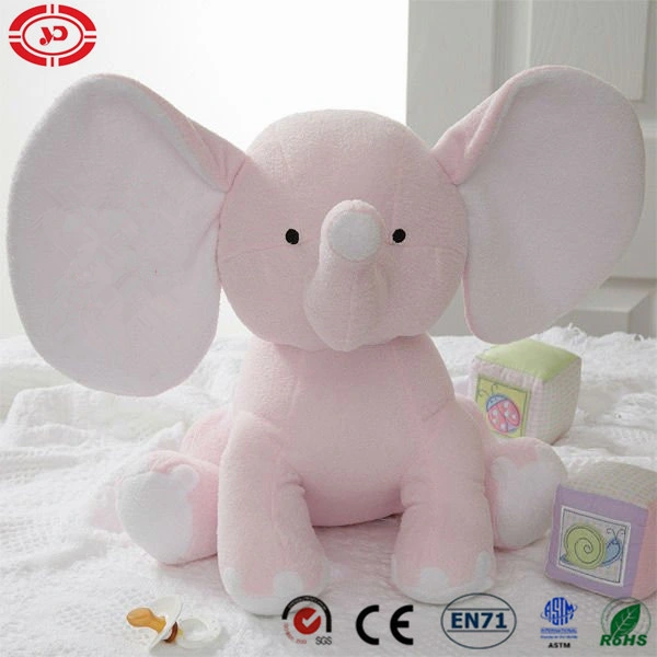 Розовый Слон сидя животных малыша есть Мягкие плюшевые игрушки с вышитым игрушка