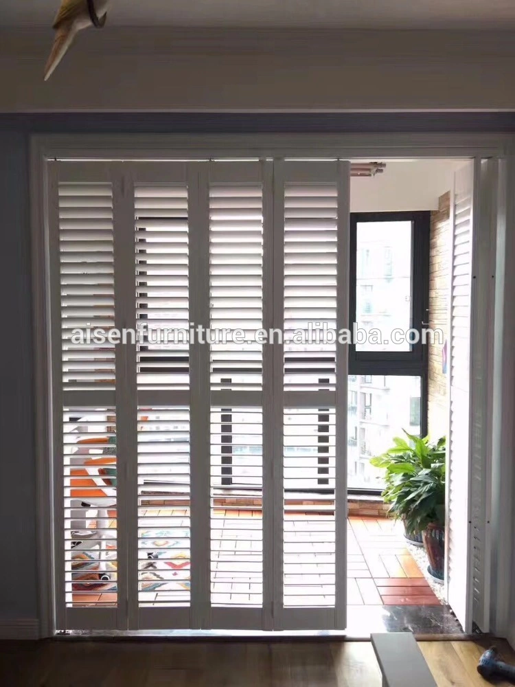 Window Furniture Sun Shade Plastic White Plantation Shutter