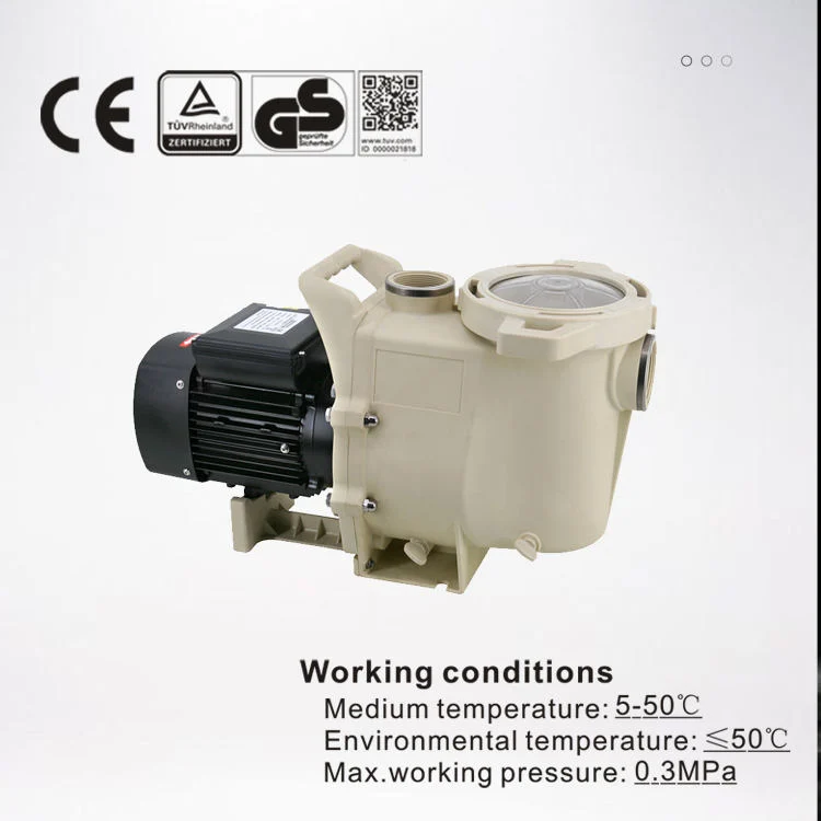 Las curvas de eficiencia energética 5 220-240 V/50Hz 2.0HP 1,5 kw/bomba de agua bomba de Piscina