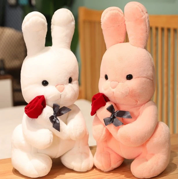 Cute Soft Cute Rose Rabbit Doll