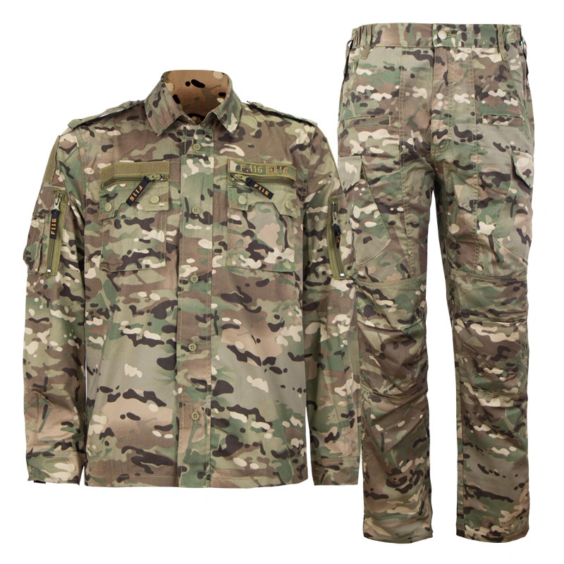 Outdoor Uniform Men's Tactical Clothing Shirt and Pants Set Long Sleeve