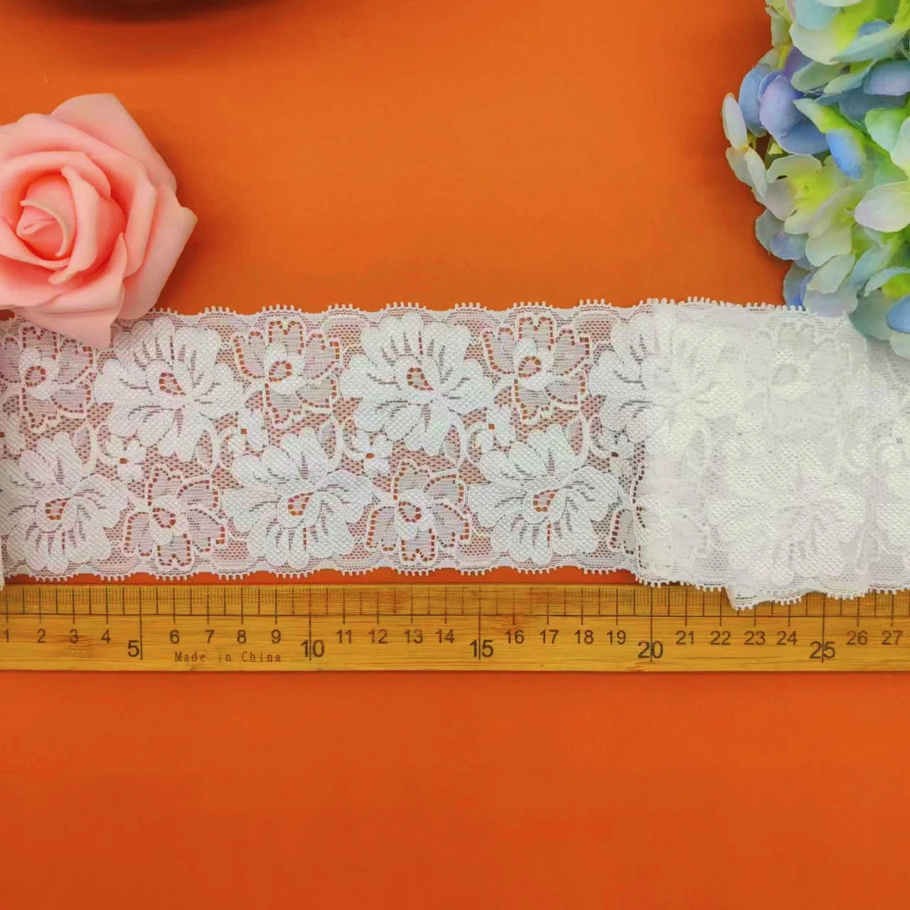 Custom Factory Elastic Nylon Knitted Garment Tricot Lace Wholesale/Supplier