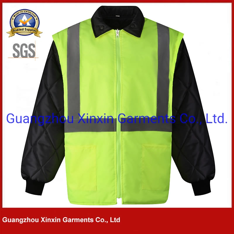 Men&prime; S Class Hi-Vis Hooded Quality Shirt Jacket Safety Workwear (W981)