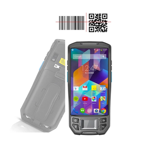 O scanner de código de barras PDA resistente com as impressões digitais Android 13.56MHz leitor de RFID