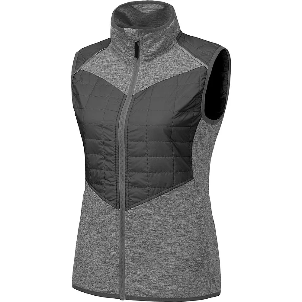 Women&prime; S Lightweight Golf Vest Warm Outdoor Sleeveless Jacket for Hiking Travel