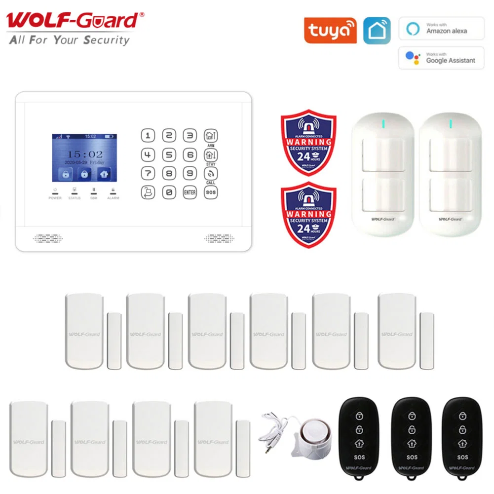 APP Control Smart GSM Alarm System Russian/English Voice Wireless Home Security Alarm Device