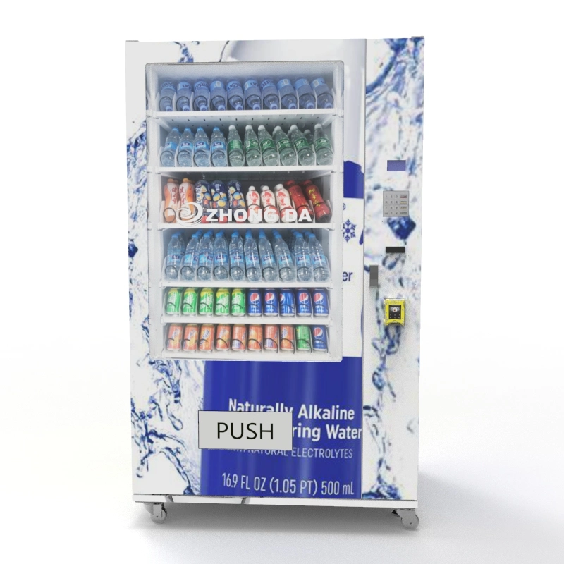 Riesige Kapazität 360-380 Flaschen Wasser Getränke Kühlsystem Verkaufsmaschine