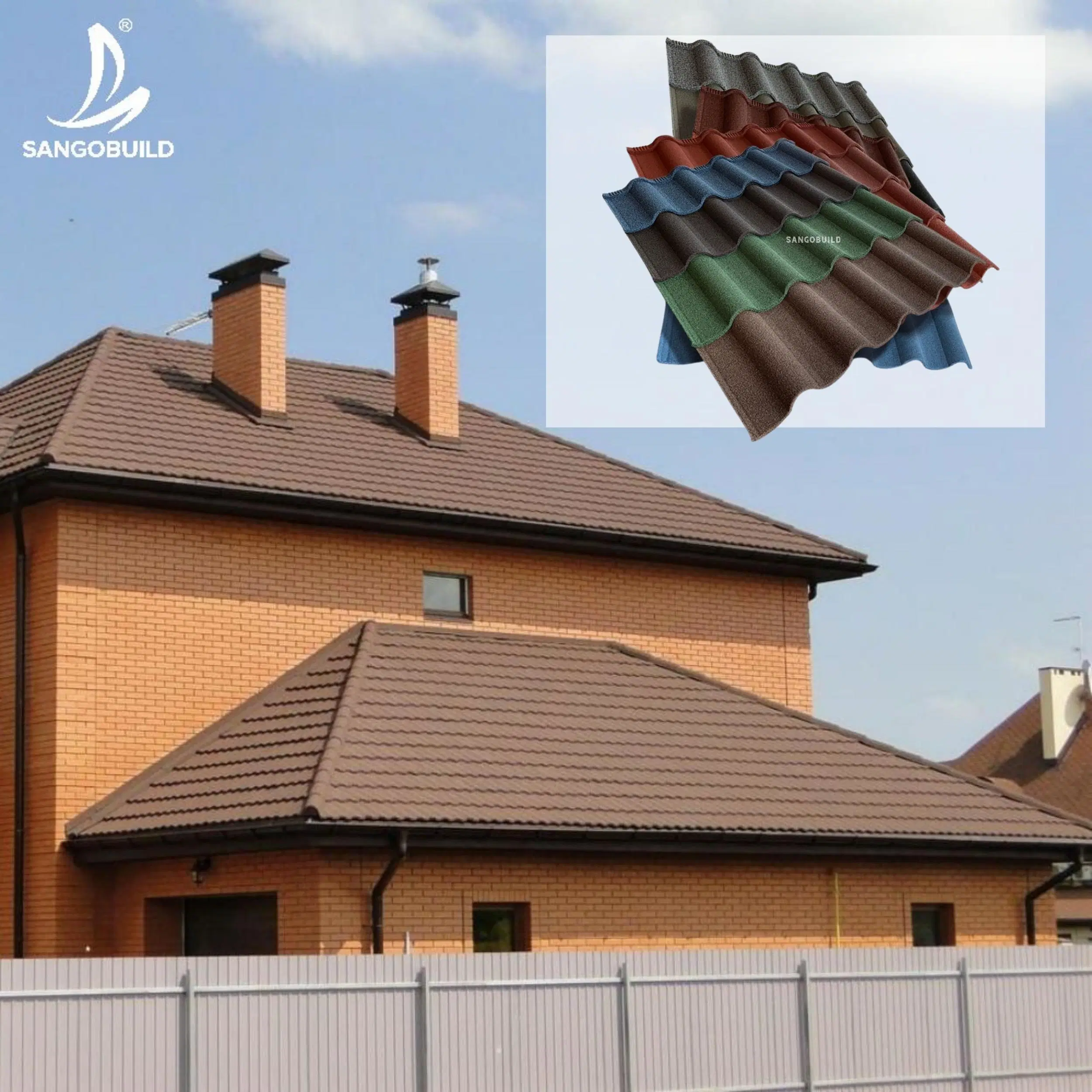 Wholesale/Supplier China Noice Reduction Building Material Stone Coated Roofing Tiles Tile for Sale