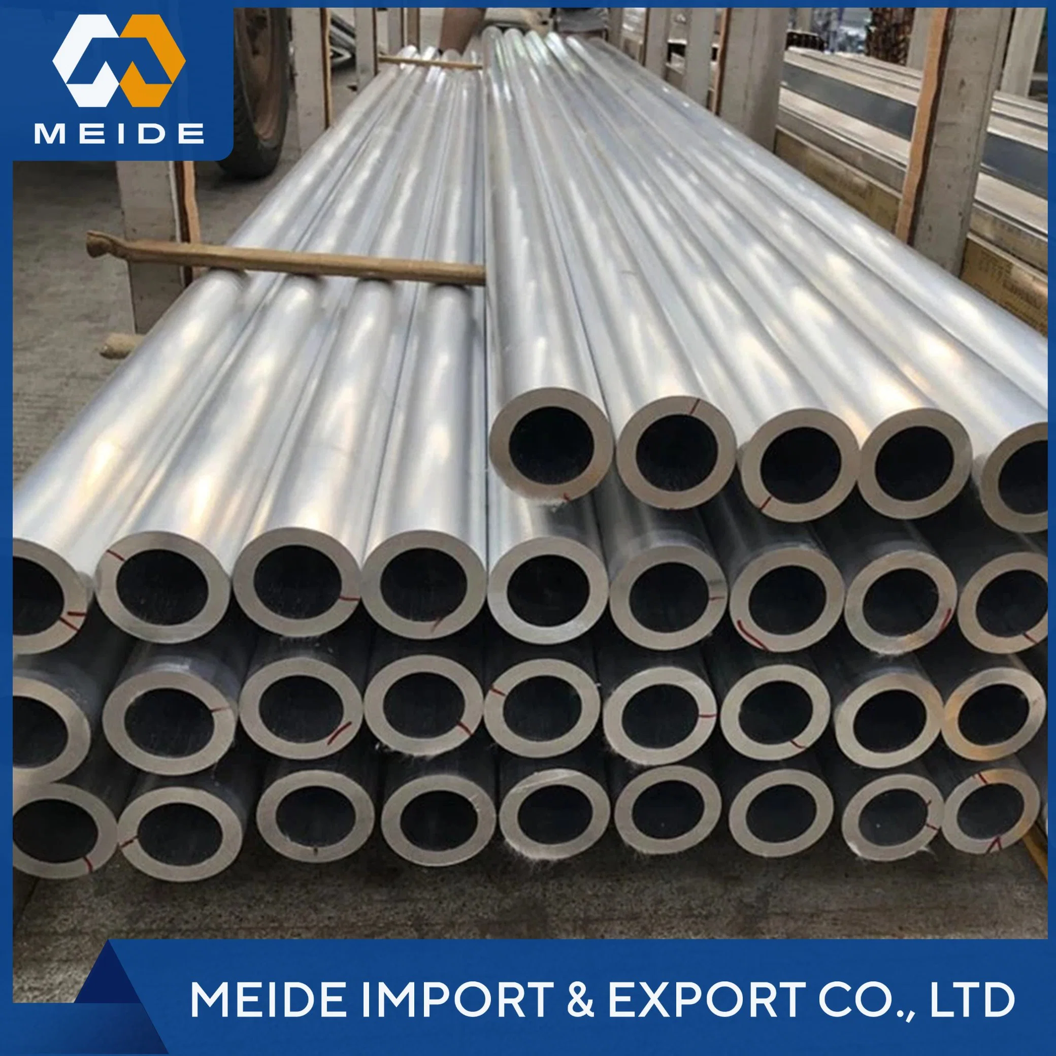 High Strength Industrial Structural Parts 6060 En-Aw-6060 6061 A6061 Almg1sicu Almg1sicu H20 Square Round Shaped Aluminum Pipe for Trucks/Tower Buildings/Ships