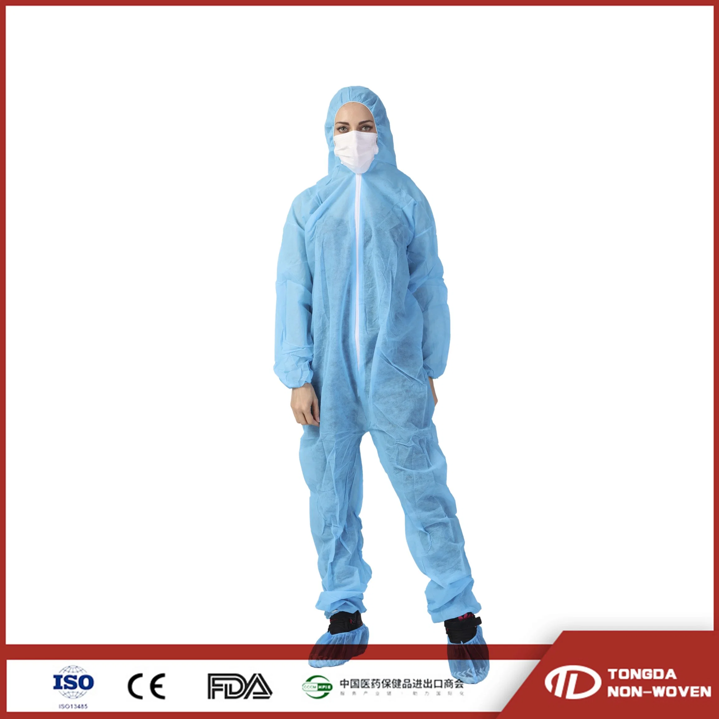 Microporous PPE Safety Coverall Isolation Gown Protective Clothing